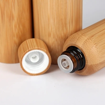 15 ml 30 ml 50 ml lege bamboe cosmetische essentiële olie glazen fles
