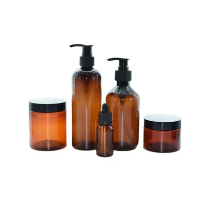 500 ml Amber 250 ml lege cosmetische plastic luxe crème lotion shampoo fles