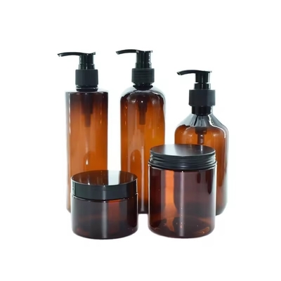 500 ml Amber 250 ml lege cosmetische plastic luxe crème lotion shampoo fles