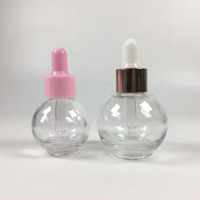 Bolvorm 20 ml 30 ml Roze Parfum Leeg Cosmetisch Essentiële Olie Dropper Fles