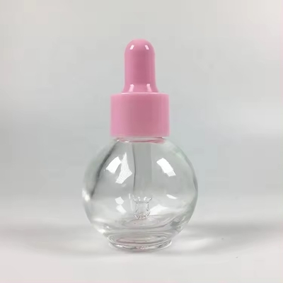 Bolvorm 20 ml 30 ml Roze Parfum Leeg Cosmetisch Essentiële Olie Dropper Fles