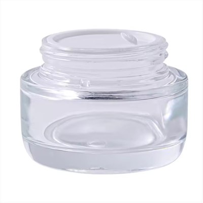 Goedkope groene decoratieve luxe crème cosmetica 16 oz 16 oz glazen potten/fles