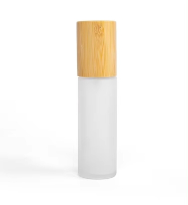 30 ml 50 ml 60 ml Frosted Glass Mist Spray Flasje Met Bamboe Kap 30 ml-D37*H103
