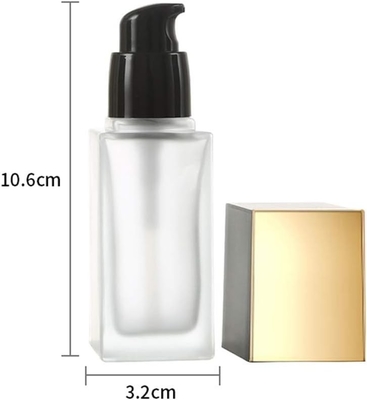 Goud Liden 1 oz/30 ml lekvrije Draagbare glazen cosmetische flessen