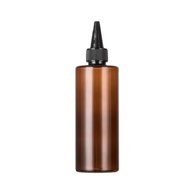 Plastic Amber Squeeze Cosmetische Fles van 6 ml met Twist Top Cap Hervulbare Flessen
