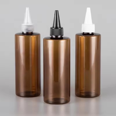 Plastic Amber Squeeze Cosmetische Fles van 6 ml met Twist Top Cap Hervulbare Flessen