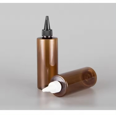 Plastic Amber Squeeze Cosmetische Fles van 6 ml met Twist Top Cap Hervulbare Flessen
