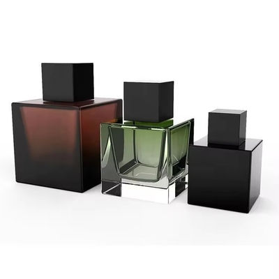 Hoogwaardige luxe vierkant 30 ml 50 ml glas lege op maat gemaakt parfum fles