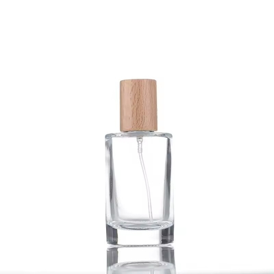 30 ml glazen parfumfles Vloeibare sproeier Reisfles Hervulbare fles Houten deksel
