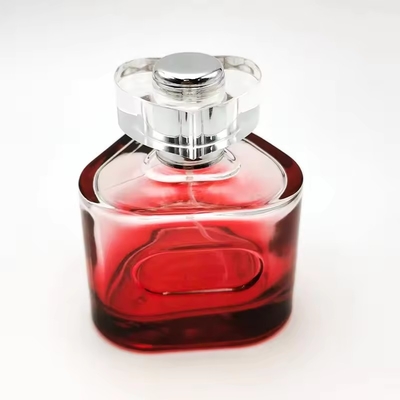 50 ml 100 ml lege parfumfles Rood Luxe Driehoeken Parfumspray Fles