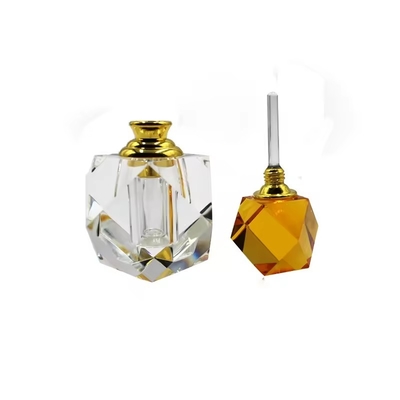 3 ml, 6 ml, 12 ml, helder kristal gesneden parfumfles met dop lege glazen fles