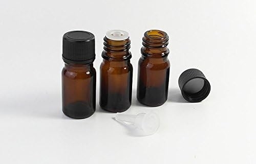 10 ml, 20 ml, 30 ml essentiële olie glazen flessen met schroefdop leeg Amber glas