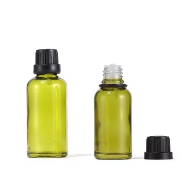 10 ml 15 ml 30 ml Olijfgroen Oorifice Reducer Essentiële olie Glasfles met deksel