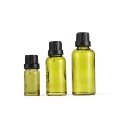 10 ml 15 ml 30 ml Olijfgroen Oorifice Reducer Essentiële olie Glasfles met deksel