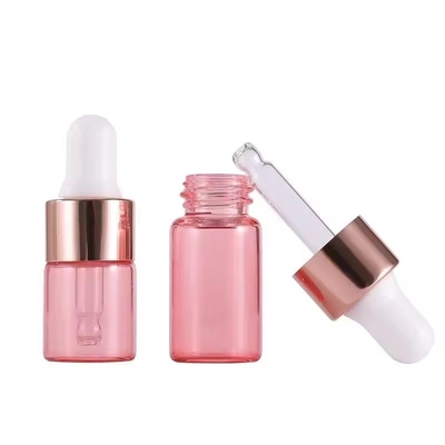 Fabrieksvoorziening 1 ml 2 ml 3 ml 5 ml druppelaar Essentiële olie mengfles Glas