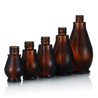 Leeg Matte Bruin Hervulbare Essentiële Olie Flessen Met Dropper Cap 30ml 50ml