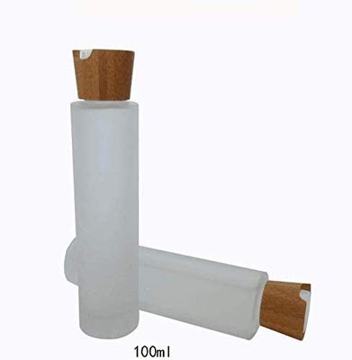 20/410 20mm van het het Bamboedeksel van Glas Kosmetische Flessen 100ml Kosmetische Kruik