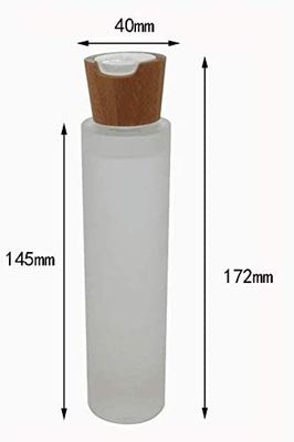 20/410 20mm van het het Bamboedeksel van Glas Kosmetische Flessen 100ml Kosmetische Kruik