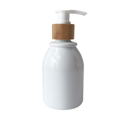 Plastic Kosmetische het Flessenglaskruiken van 200ml 8oz 20/410 20mm Bamboesluiting