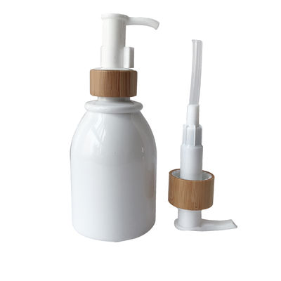 Plastic Kosmetische het Flessenglaskruiken van 200ml 8oz 20/410 20mm Bamboesluiting