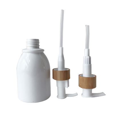 Plastic Kosmetische het Flessenglaskruiken van 200ml 8oz 20/410 20mm Bamboesluiting