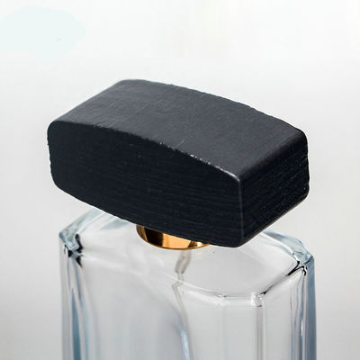30ml de lege Flessen van het Glasparfum 28MM 28/400 Vierkante Houten Kappen