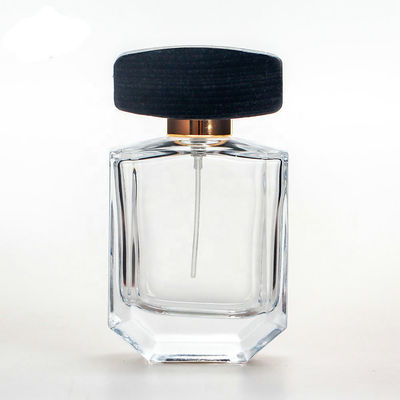 30ml de lege Flessen van het Glasparfum 28MM 28/400 Vierkante Houten Kappen