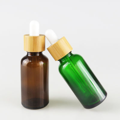 De Flessen 18mm 100ml Amber Glass Bottles Biodegradable van 18/415 Etherische olienieuwe vulling