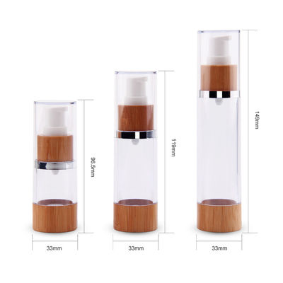 de Pompflessen Zonder lucht van 0.5oz 30ml 33/410 Schoonheidsmiddel die 33mm verpakken