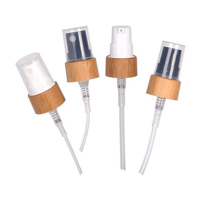 24 mm 24/410 Cosmetische pompkop Bamboe hals 500 ml fles pompbehandeling