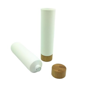 200ml aluminium Kosmetische Zachte Buis Verpakking voor Deksel 40/400 40MM van het Schoonheidsmiddelenbamboe