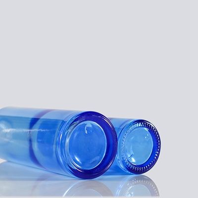 110ml blauwe Etherische olieflessen 37/415 37mm Kosmetische Glaskruiken met Deksels