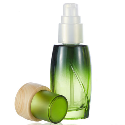 van de Etherische olieflessen van 120ml 50g de Groene Containers van het de Lotionglas voor Schoonheidsmiddelen 24/400