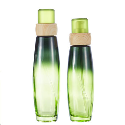van de Etherische olieflessen van 120ml 50g de Groene Containers van het de Lotionglas voor Schoonheidsmiddelen 24/400