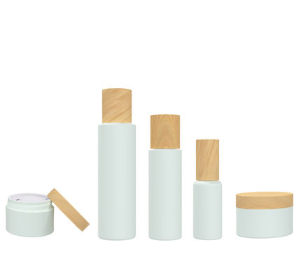 24/415 Witte Plastic Kosmetische de Flessencontainer van 140ml 55g met Deksels
