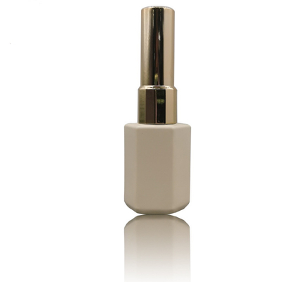 Vierkante 12ml-Nagellakfles Matte Ivory Clear Empty