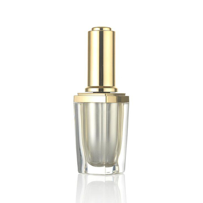Acryl Lege het Nagellakflessen van 10ml met Borstel Gouden Vierkant