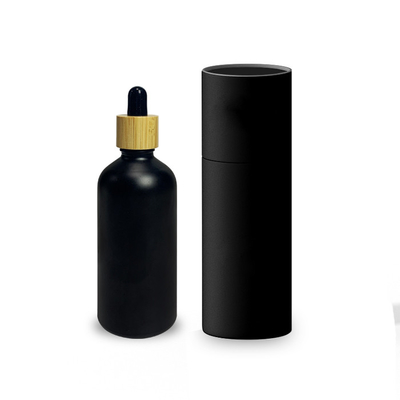 de Etherische olieflessen Matte Black With Dropper Frosted van 5ml 10ml 15ml