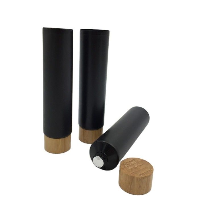 200ml aluminium Kosmetische Zachte Buis Verpakking voor Deksel 40/400 40MM van het Schoonheidsmiddelenbamboe